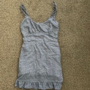 Abercrombie and Fitch white and blue flower sun dress. size XS.